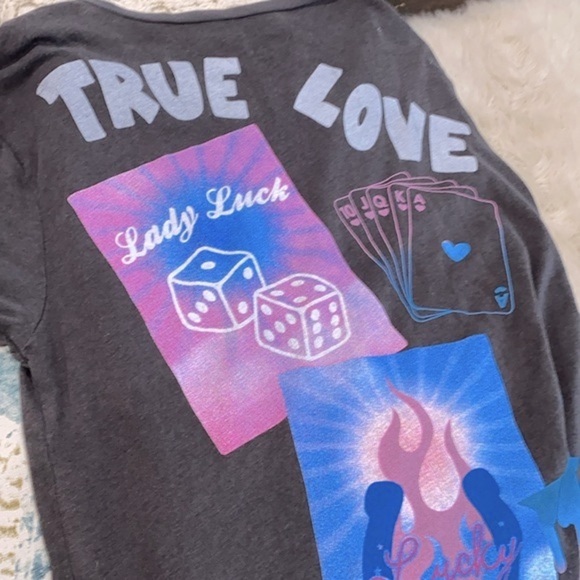 Chaser T-shirt dice lucky horse shoes print size small - Picture 7 of 8